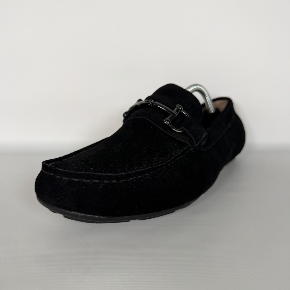Alfani James Slip On Loafer Shoes Mens Size 12M Black Leather Casual Comfort